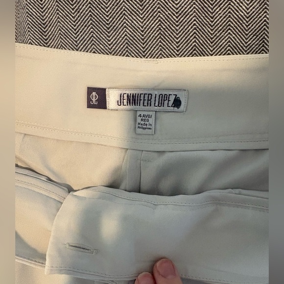 Jennifer Lopez Light Gray Ankle Pants - Picture 3 of 5